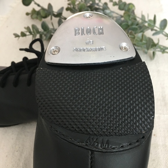 Bloch Ladies Tap-Flex Black Leather Tap Shoes Size 4.5, 4 1/2 M - S0388L - Picture 3 of 5